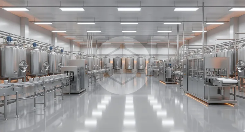 Food-grade polyurethane flooring in food processing plant - reference application